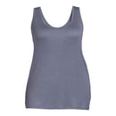Terra & Sky Women's Plus Size Slate Grey Layering Tank Top