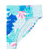 Wonder Nation Girls Mystical Aqua Palm Printed Bikini Swimsuit with UPF 50+