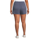 Terra and Sky Women's Plus Size Slate Grey Pull On Knit Shorts