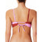 No Boundaries Juniors' Clay Brick/Orchid Rose Colorblock Bikini Top