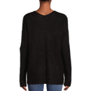 No Boundaries Juniors’ Black Soot Lace Up Sweater