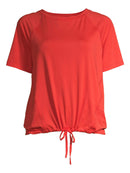 Avia Tomato Sauce Women's Active Blouson Tee