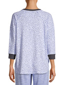 Secret Treasures Essentials Blue Birch Women's Long Sleeve Confetti Sleep Shirt