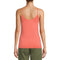 Time and Tru Women's Coral Blossom Strap Cami Tank Top