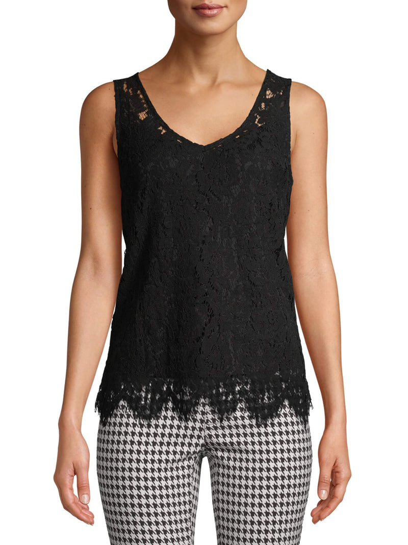 No Boundaries Black Juniors' Lace Top