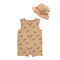 Wonder Nation Baby and Toddler Boys' Urban Khaki Print One-Piece Playsuit and Bucket Hat Set