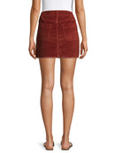 No Boundaries Juniors' Rusty Copper Corduroy Pocket Skirt