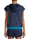 Avia Women's Calypso Blue/ Blue Cove Hooded Short Sleeve Pullover