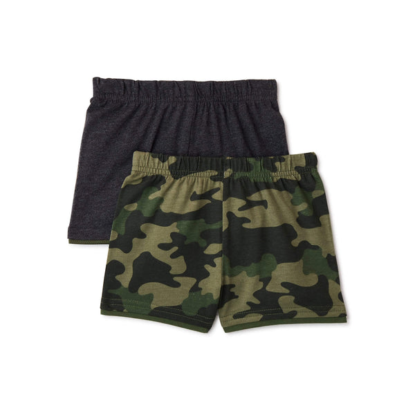 Garanimals Baby Boy Camo Jersey Shorts, 2-Pack