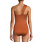 Time and Tru Women's Brown One Shoulder One Piece Swimsuit