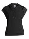 Avia Women's Black Hooded Short Sleeve Pullover