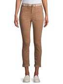 Time and Tru Toasted Brown Women's Belted Utility Pants