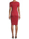 No Boundaries Brilliant Red Short Sleeve Teardrop Dress