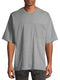 No Boundaries Men's Medium Heather Grey Short Sleeve Pocket Tee