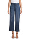 Time and Tru Medium Enzyme Women's High Rise Wide Leg Self Belt Jeans