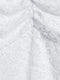 No Boundaries Arctic White Juniors' Cinched V-Neck Quarter Sleeve Lace Top