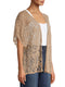 No Boundaries Taupe Juniors' Lace Kimono