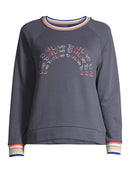 Time and Tru Slate Grey Women's "Love to All" Sweatshirt