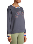 Time and Tru Slate Grey Women's "Love to All" Sweatshirt