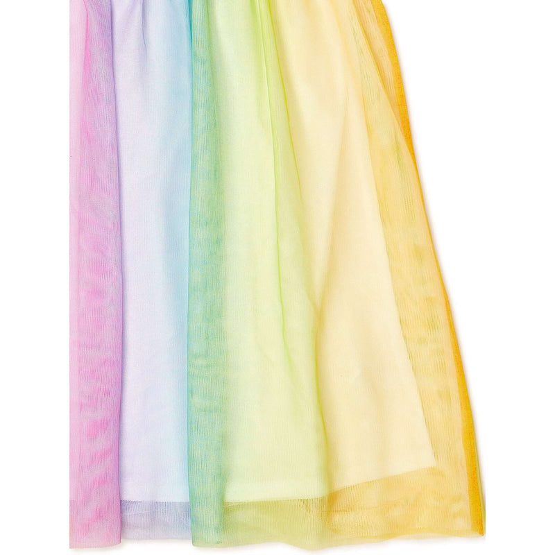 Wonder Nation Girls Multi Color Short Sleeve Tutu Dress