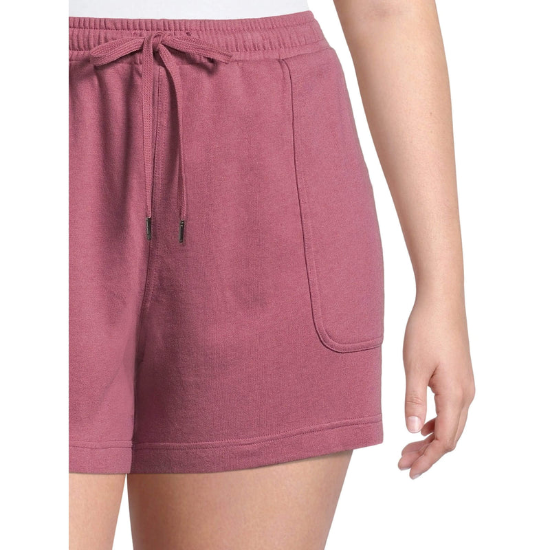 Terra and Sky Women's Plus Size Elegant Mauve Pull On Knit Shorts