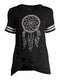 No Boundaries Juniors' Black Soot O-Ring T-Shirt with Short Sleeves