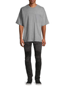 No Boundaries Men's Medium Heather Grey Short Sleeve Pocket Tee