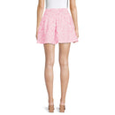 Madden NYC Juniors' Begonia Pink Smocked Mini Skirt