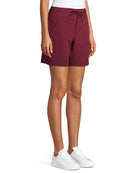 Athletic Works Women's Red Athleisure Commuter Bermuda Shorts