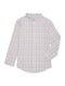 Wonder Nation Lavender Sunrise Boys Long Sleeve Button Down Plaid Shirt