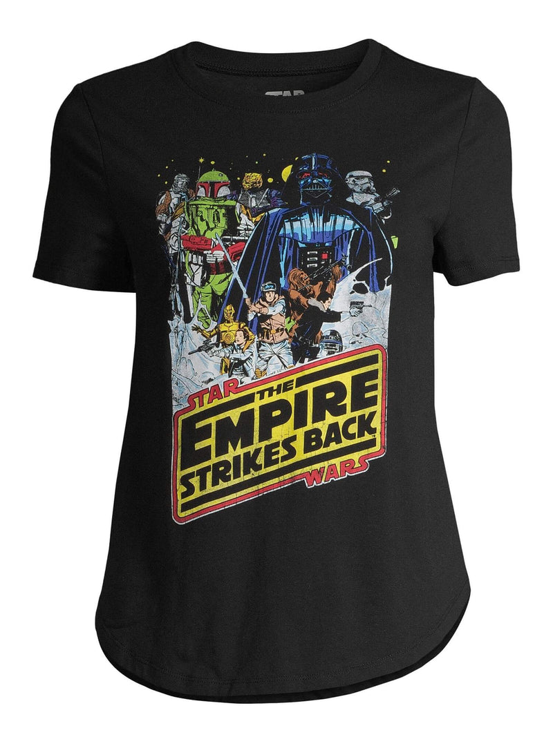 Star Wars Black Juniors' Empire Strikes Back Battle of Hoth T-Shirt