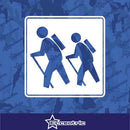 Hiking Trail Sign Decal Vinyl Sticker