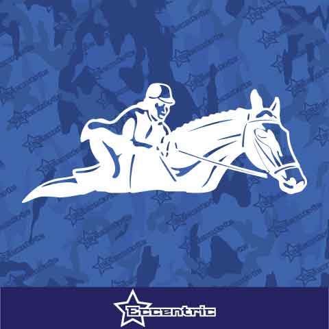 Horse Riding Decal Vinyl Sticker