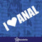 I Love Anal - Sticker Funny Auto Car Heart Decal Bumper Window Truck JDM Euro Sex