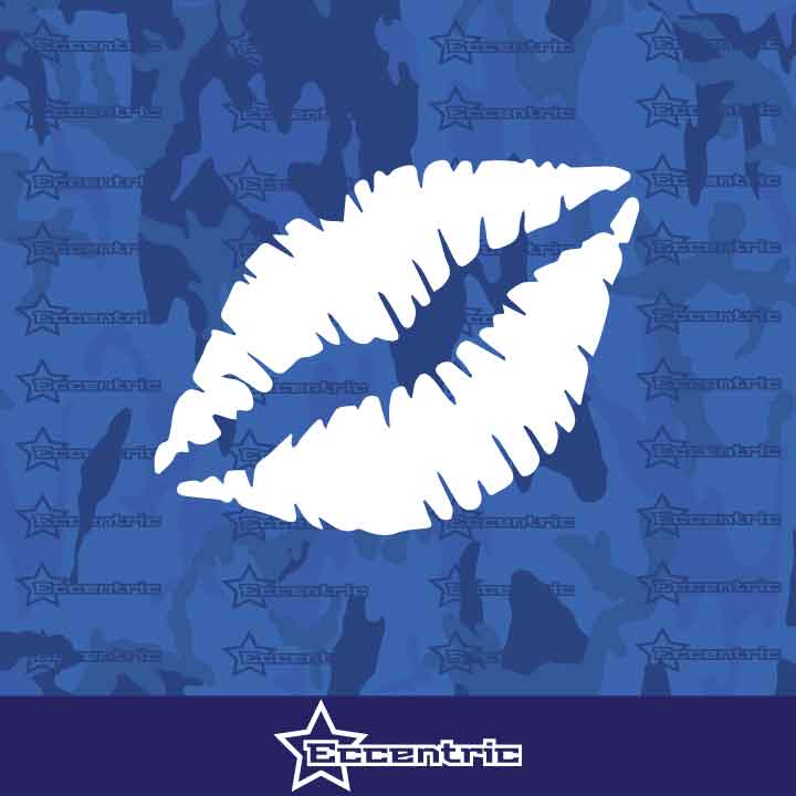 Kiss Lips - Sticker JDM Laptop Decal Track Bumper Window Vinyl Sexy cute Anime Luv