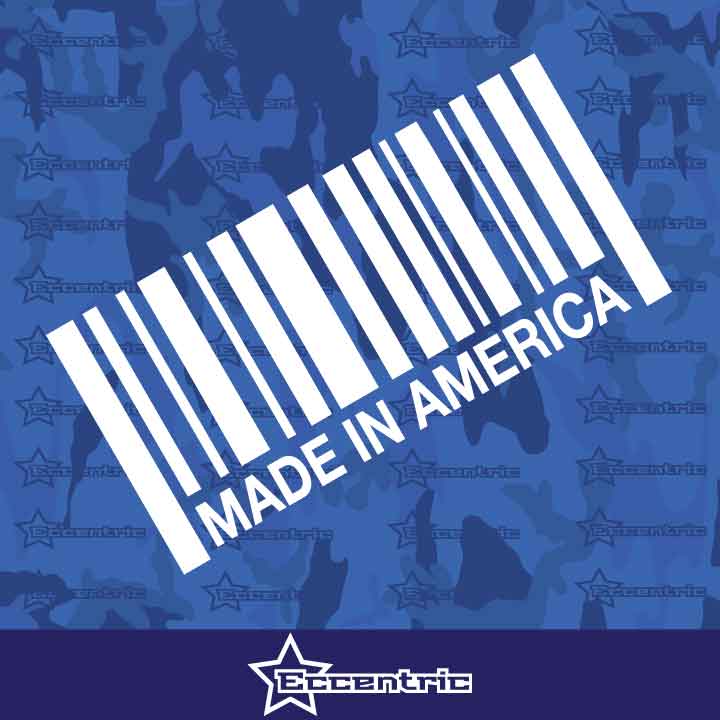 Made In America - Decal USA Stickers Vinyl Turbo Build Window Boosted