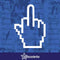 Middle Finger (8-bit) - Game NES Decal Funny Sticker Vinyl anime 90s