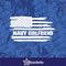 Navy Girlfriend Weathered Flag Decal Vinyl Sticker