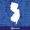 New Jersey State Decal Laptop Sticker Car Truck Window USA America Bumper Vinyl