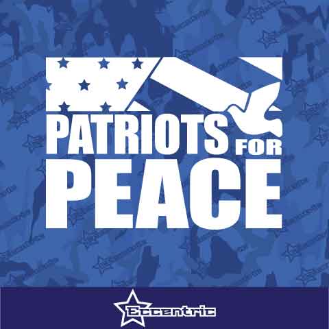 Patriots For Peace Decal Vinyl Sticker