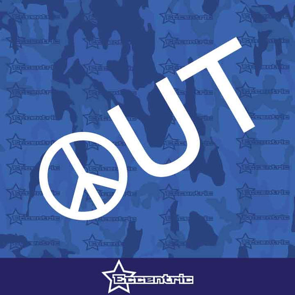 Peace Out - Sticker Turbo illest Vinyl Truck Window JDM Car Bumper Decal Fatlace