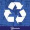 Recycle Symbol Decal Sticker Vinyl
