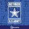 Retired U.S. Army Decal Military Sticker USA United States Logo Car Window Vinyl