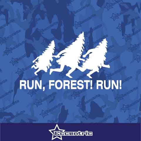 Run Forest Run Decal Vinyl Sticker