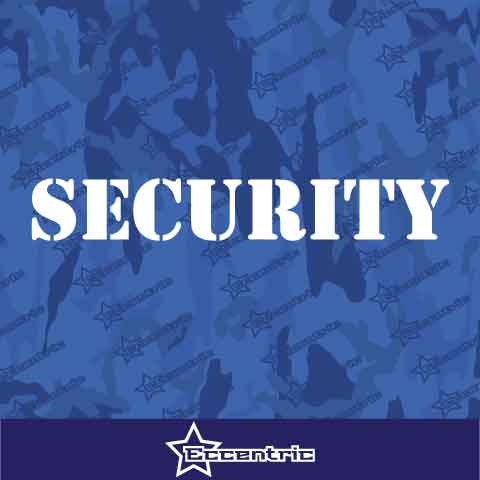 Security Decal Vinyl Sticker