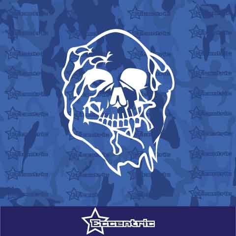 Skull Crusher Decal Car Truck Window Sticker Laptop Vinyl