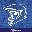 Skull Motocross Decal Car Truck Window Sticker Laptop Motorcycle Vinyl