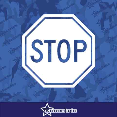 Stop Sign Decal Vinyl Sticker