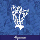 Strong Man Bodybuilder Decal Vinyl Sticker