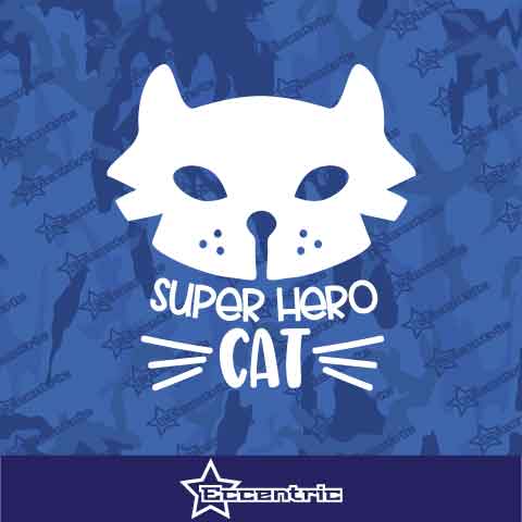 Super Hero Cat Decal Vinyl Sticker